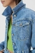 Jaqueta Jeans Pespontos Neon - comprar online