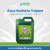 Galão verde de 5 litros contendo água sanitária da marca Tróppel