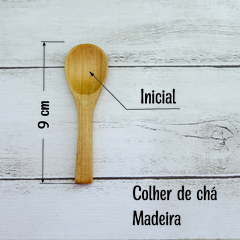 10 Mini Colheres de madeira para chá de cozinha e eventos - comprar online