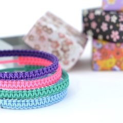 Friendship bracelet em microcord resistente