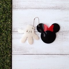 Chaveiro duplo MINNIE Disney rosto e laço na internet