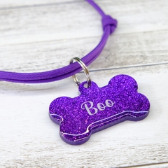 Tag Pet OSSO Glitter pó - Prontos para gravação - comprar online