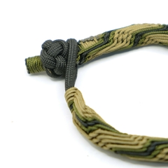 Bracelete tubular masculino trançado em microcord - comprar online