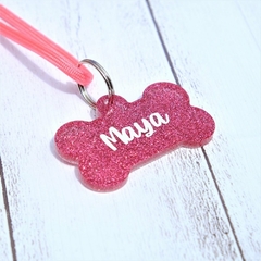 Tag Pet Osso Glitter pó - Encomenda - comprar online