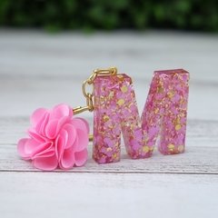 Chaveiro Letras e números Glitter FLOCADO - comprar online