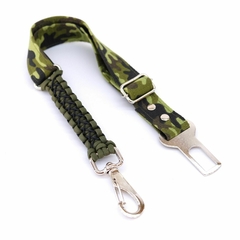 Cinto segurança veicular para pets viagem - camuflado