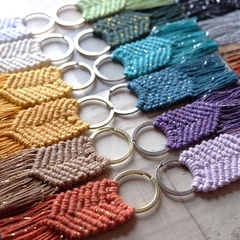 10 Mini Chaveiros | Macrame | Mermaid - loja online