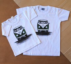 Remera kombi, niño, manga corta.