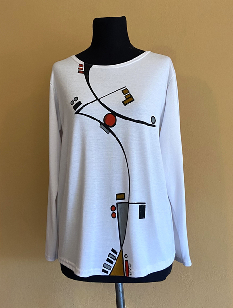 Remera Miró campana, mujer, manga larga.