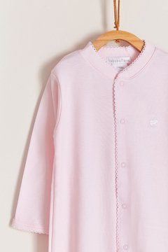 ENTERITO CON PIE LOGO ROSA BABYCOTTONS - comprar online