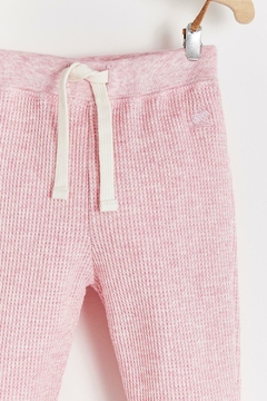 PANTALON SIDNEY PIMA WAFFLE ROSA BABYCOTTONS - comprar online