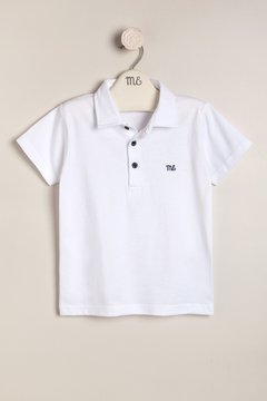 REMERA POLO BLANCA MAGDALENA ESPOSITO