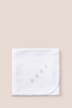 MANTA DOBLE LOGO BLANCO C/CEL BABYCOTTONS