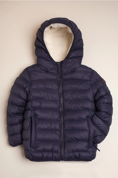 CAMPERA AZUL MAGDALENA ESPOSITO MICROFIBRA IMPERMEABLE - tienda online