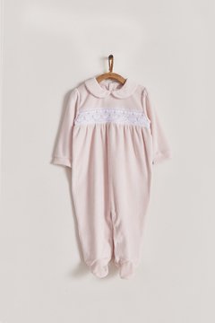 ENTERITO ROSA PLUSH SMOCK BABYCOTTONS