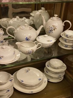 Serviço para chá e café em porcelana Bohemia “Royal Ivory” - Art Rarus Antiquário