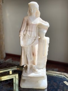 Cipriani - Escultura italiana em alabastro assinada