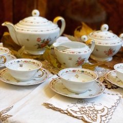 Serviço para chá Art Déco em porcelana Limoges na internet