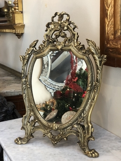 Espelho de mesa em bronze - comprar online