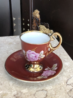 Xícara de café Porcelanarte vermelha