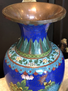 Par de vasos de cloisonné - Art Rarus Antiquário