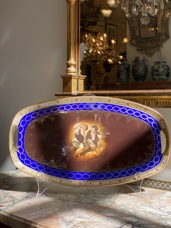 Imagem do Grande bandeja em porcelana tcheca Bohemia