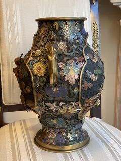 Ânfora de cloisonné século XIX - Art Rarus Antiquário