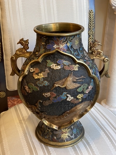 Ânfora de cloisonné século XIX - Art Rarus Antiquário