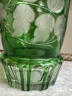 Vaso cristal verde na internet