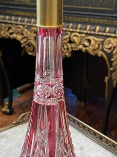 Perfumeiro em cristal rosa - Art Rarus Antiquário