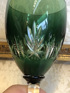 Taça em cristal verde St. Louis - loja online