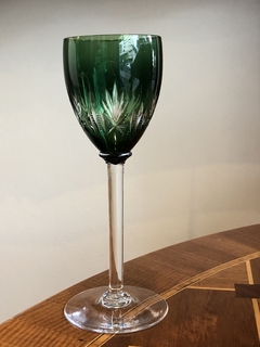 Taça em cristal verde St. Louis