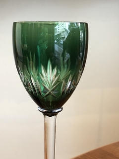 Taça em cristal verde St. Louis na internet