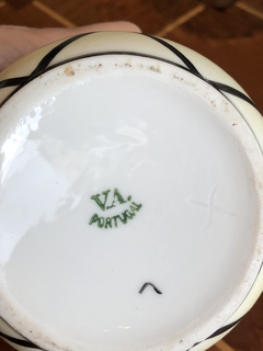 Trio de café em porcelana Vista Alegre Art Deco - comprar online