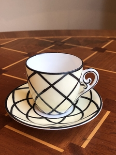 Xícara de café em porcelana Vista Alegre Art Deco