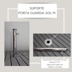 Suporte Porta Guarda-sol 38mm com Flange de Fixação 1 1/2" Vitti