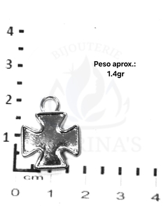 Imagen de Dijes de Fundición Níquel Brillante "I"