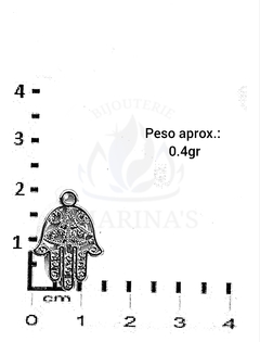 Dijes de Fundición Níquel Brillante "II"