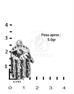 Dijes de Fundición Níquel Brillante "III" - comprar online