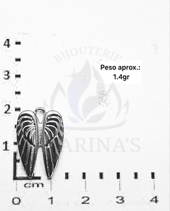 Imagen de Dijes de Fundición Níquel Brillante "III"