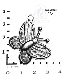 Dijes de Fundición Níquel Brillante "IV"