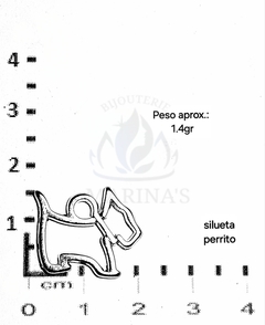 Dijes de Fundición Níquel Brillante "IV" - comprar online