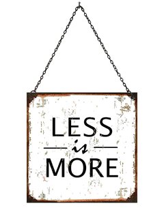 Less is more