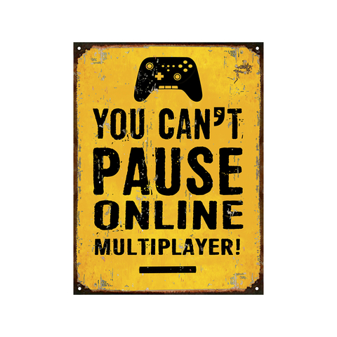 You can't pause online multiplayer