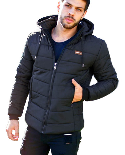 Campera Hombre Inflada 100% Impermeable Pufer Termica Polar