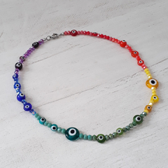 COLLAR CHAKRAS ACERO