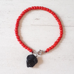 PULSERA ROJA CON TURMALINA