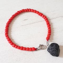 PULSERA ROJA CON TURMALINA - comprar online