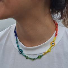 COLLAR CHAKRAS ACERO - comprar online