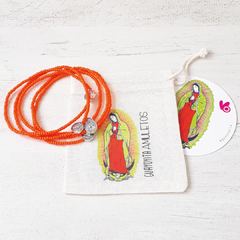 PULSERA LUPITA NARANJA - comprar online